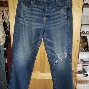 American Eagle Outfitters Blue Ankle Jeans